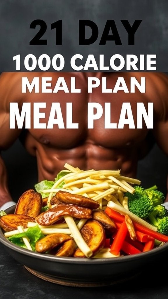 21 Day 1000 Calorie Meal Plan For Muscle Gain Buy 5 Featured image
